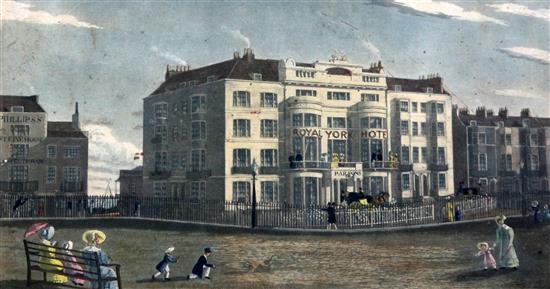 C.W. Wing The Royal York Hotel, Old Steine, Brighton, c.1830 7 x 13in.